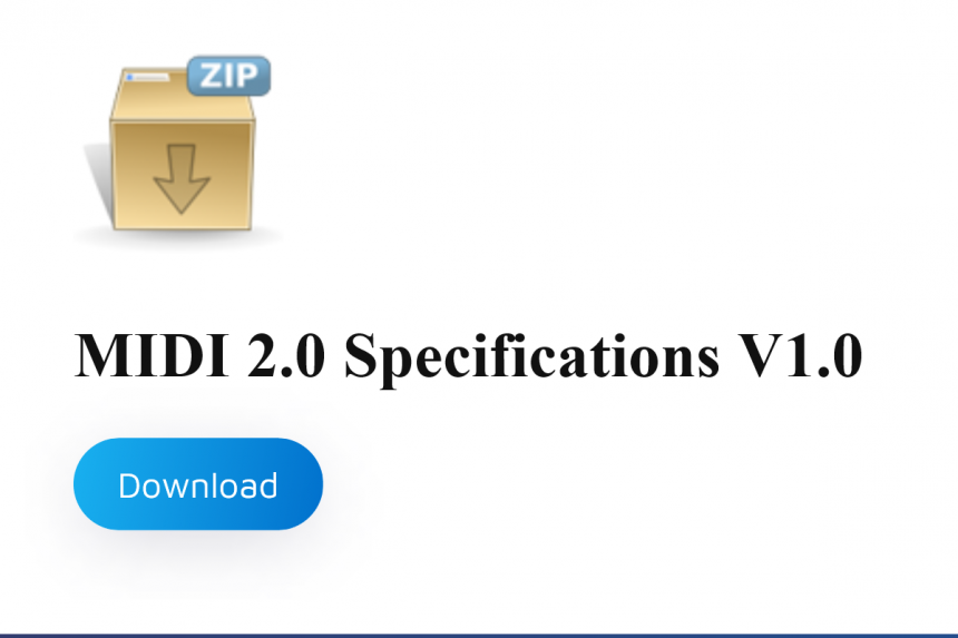 MIDI 2.0 ya puede descargarse