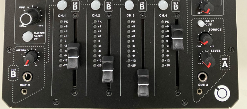 Model 1.4 faders