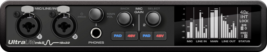 MOTU UltraLite Mk5 frontal