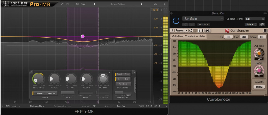 Distorsión de fase en modo Minimun Phase