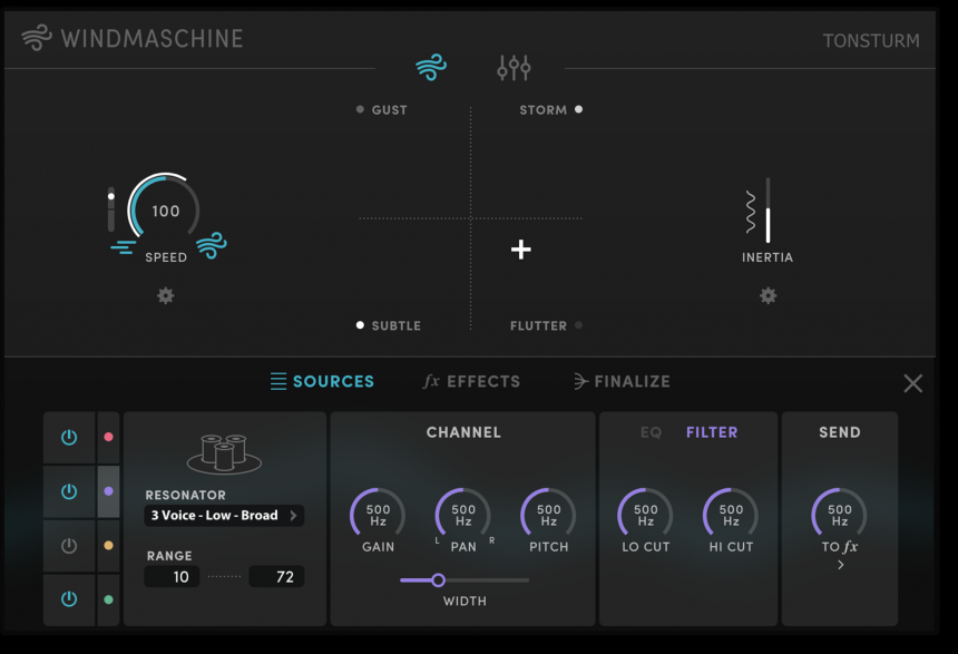 Tonsturm Windmaschine