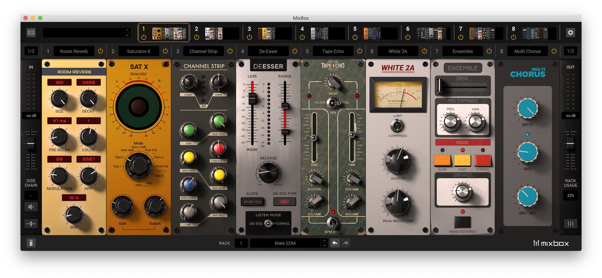 IK Multimedia MixBox, un todo-en-uno para mezcla con 70 efectos inspirados  en módulos de serie 500