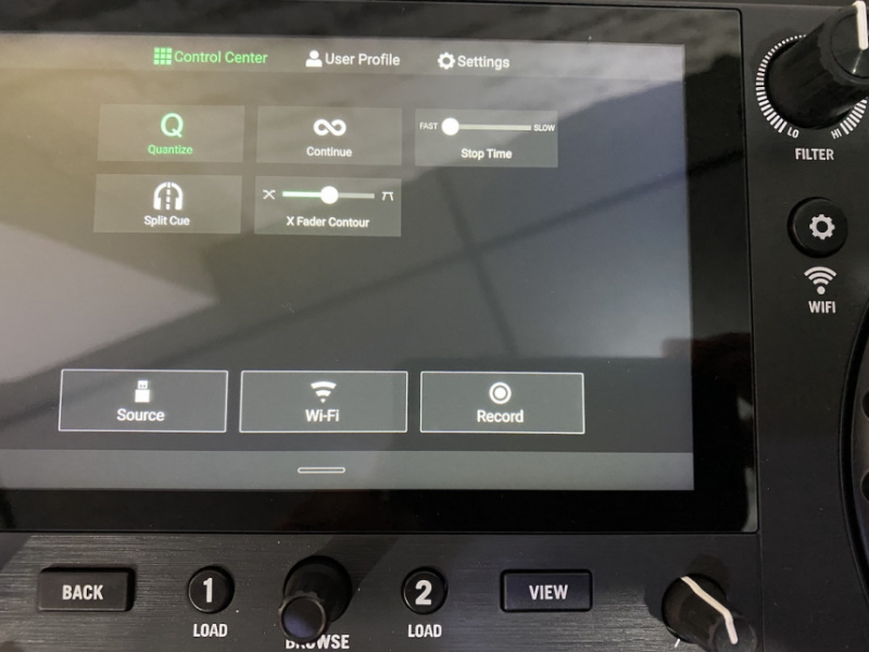 Numark Mixstream Pro pantalla
