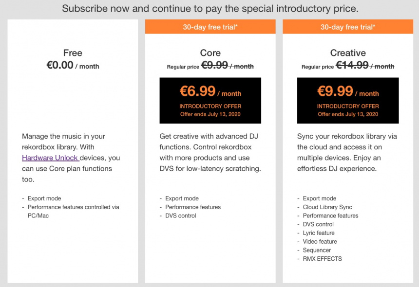 Planes Rekordbox 6.0