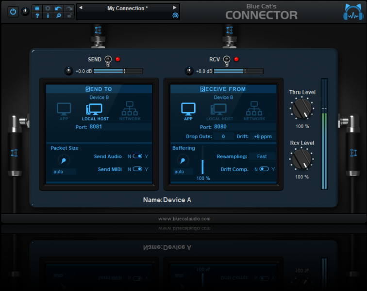 Blue Cat Audio Connector