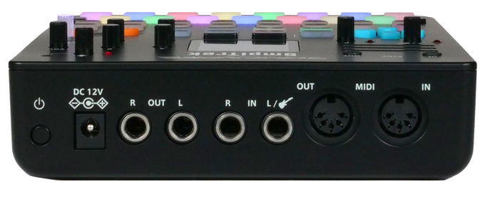 Sonicware SmplTrek Panel trasero