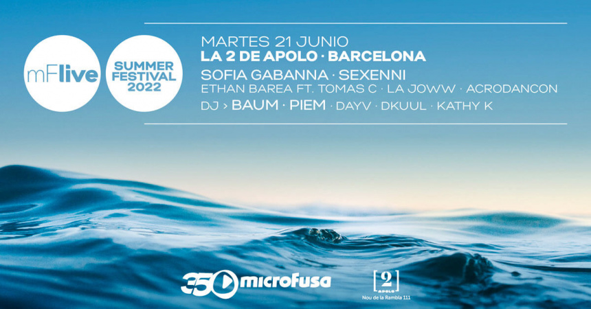 Cartel Festival Microfusa Barcelona 2022