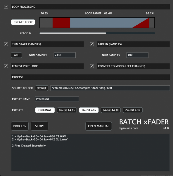 Homegrown Sounds Batch xFader