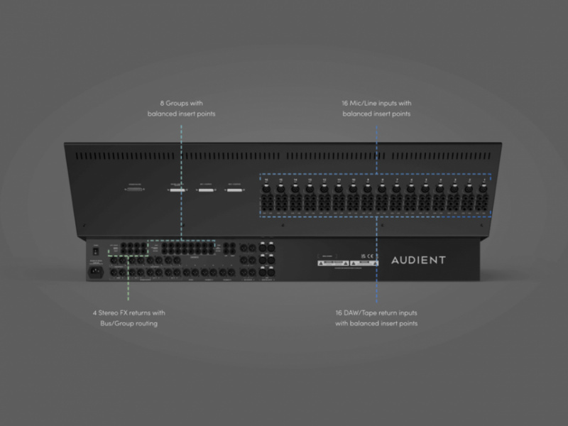 Audient ASP4816 Heritage Edition Back