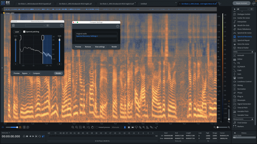 Izotope RX10 Advanced Spectral Recovery