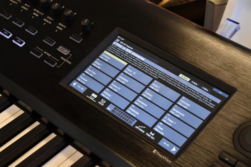 Korg M1 Nautilus Screen