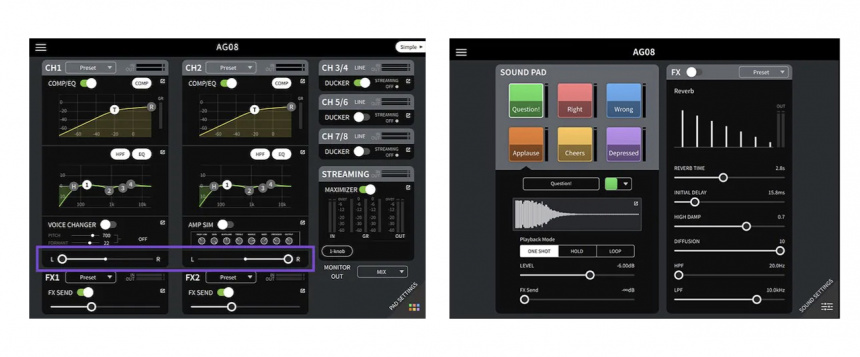 Yamaha AG08 Controller