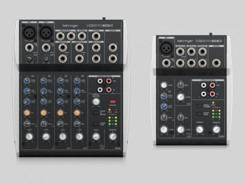 Behringer Xenyx 502s y Xenyx 802