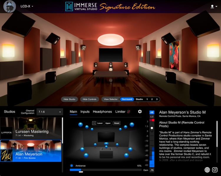 Steinberg Inmerse Virtual Studio