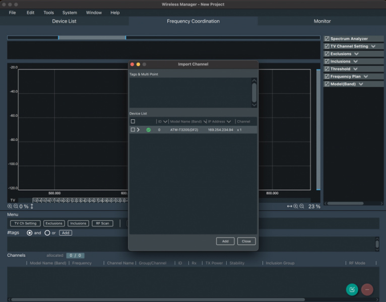 Frequency Coordination