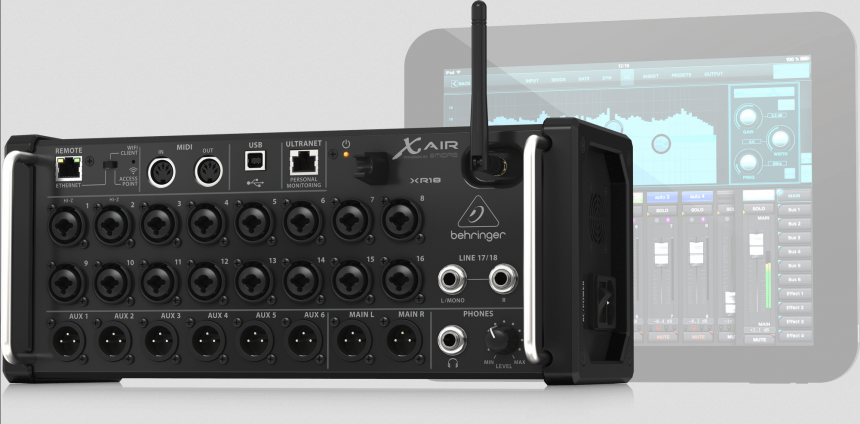 Behringer XR18 y X AIR app