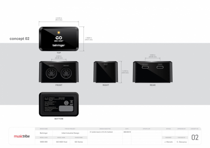 Behringer Go MIDI Host 1
