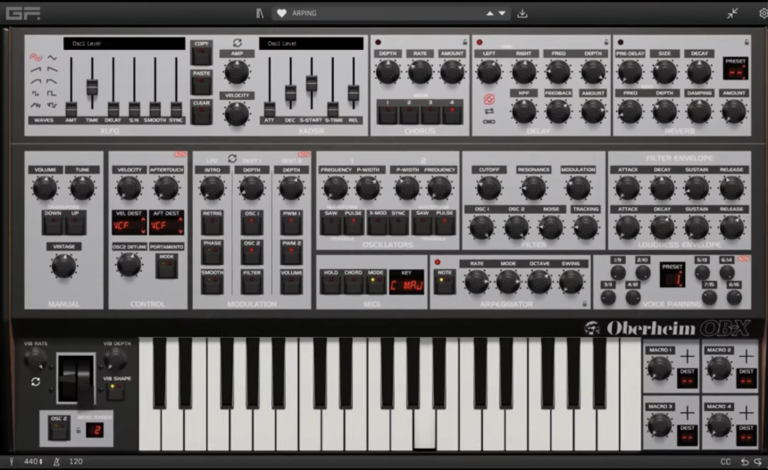 GForce Oberheim OB-X