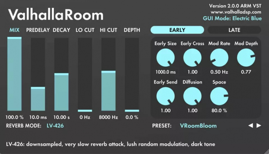 ValhallaDSP ValhallaRoom 2.0