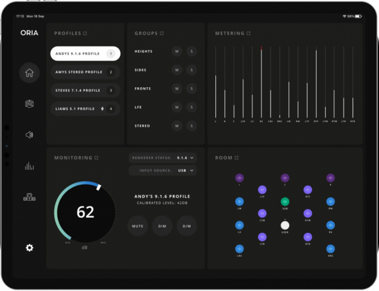 Audient Oria App