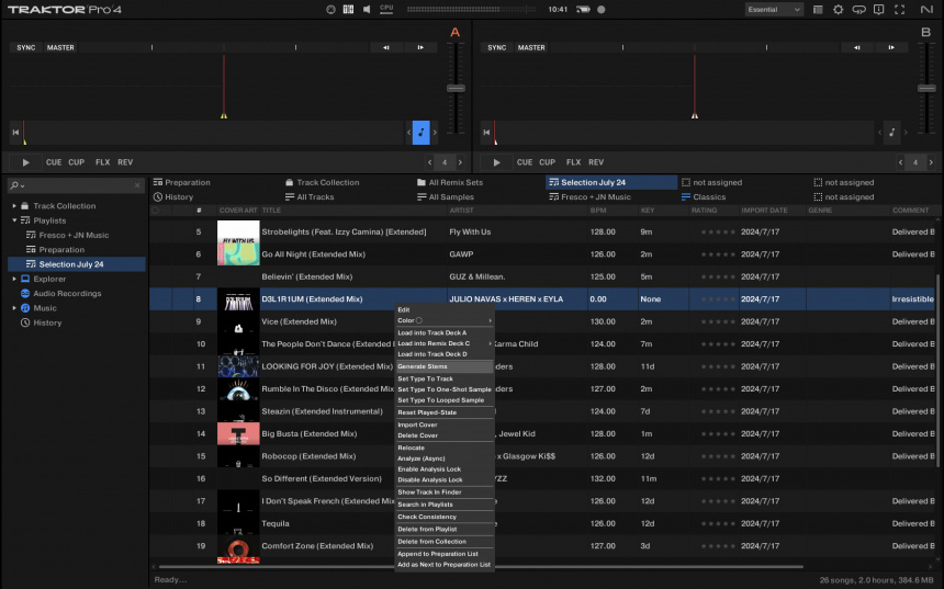 Stems en Traktor Pro 4