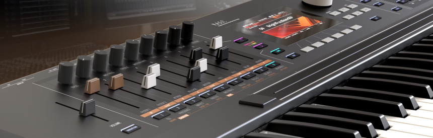 Kurztweil K2088 y K2061, faders/drawbars
