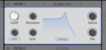 Arturia Pigments 6, multifilter ('classic')