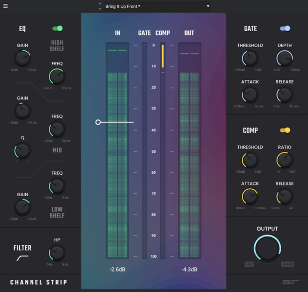 AIR Music Tech Channel Strip
