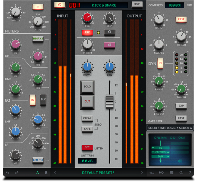 SSL 4K G Channel Strip