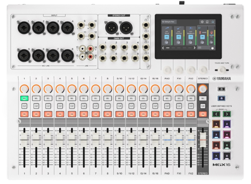 Yamaha MGX16 en blanco