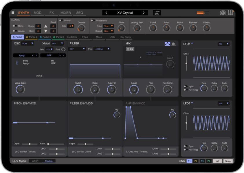 Roland Zenology GX para iPad