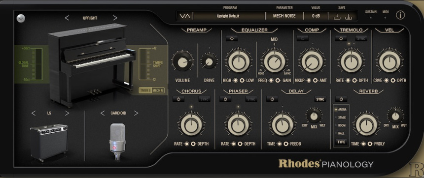 Rhodes Pianology Japanese Upright