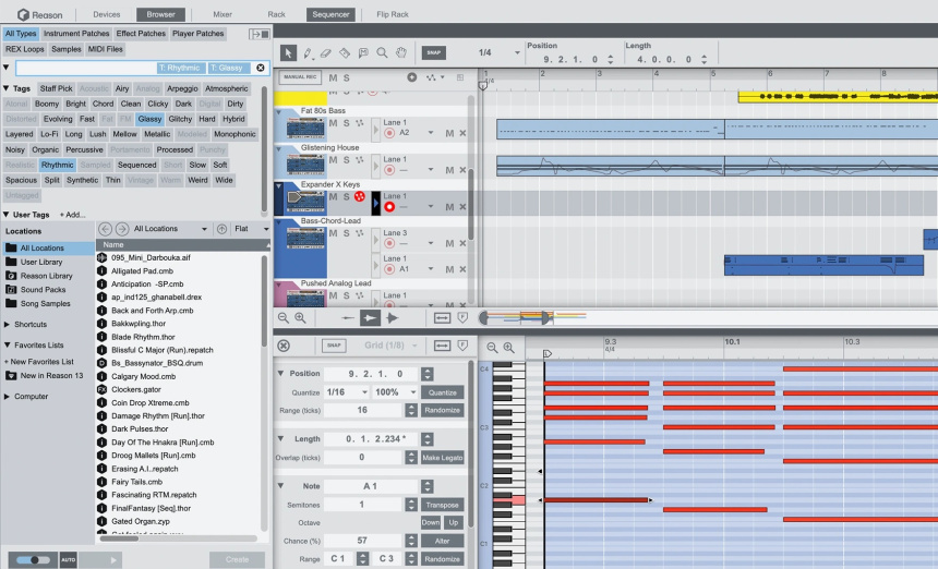 Reason 13 Secuenciador