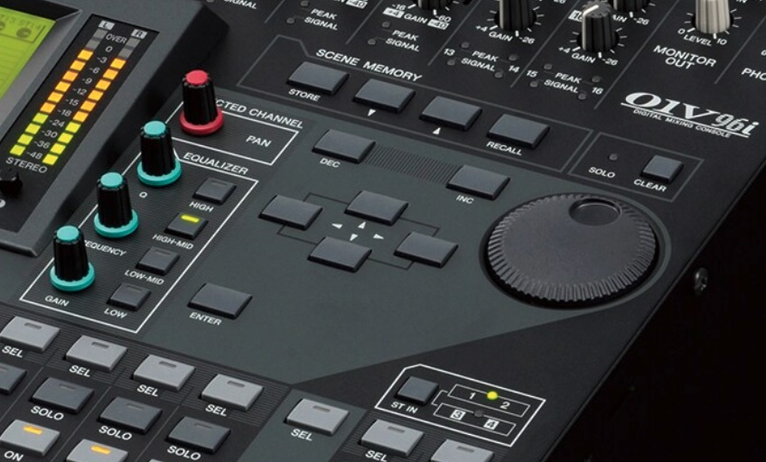 Data dial en la Yamaha 01V