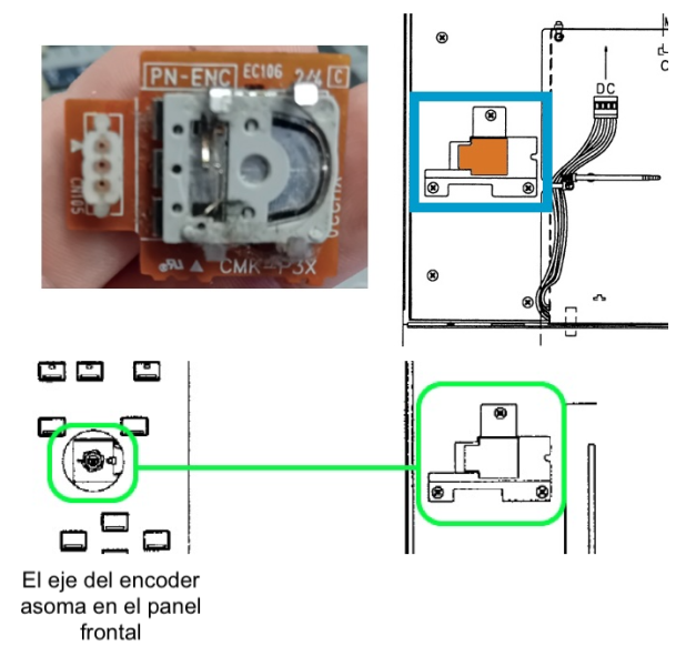 Otra imagen de la plaquita y dónde está ubicada