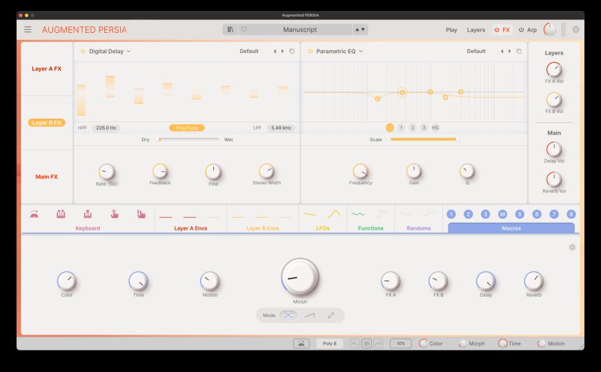 Augmented Persia, efectos