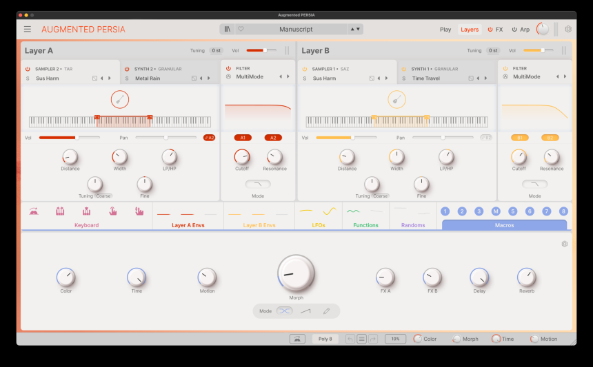 Augmented Persia, vista detallada