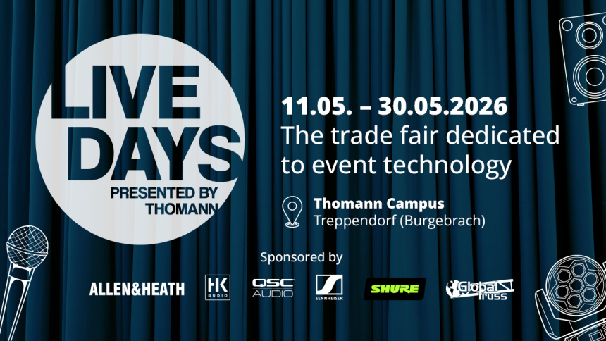 Flyer de los Live Days de Thomann