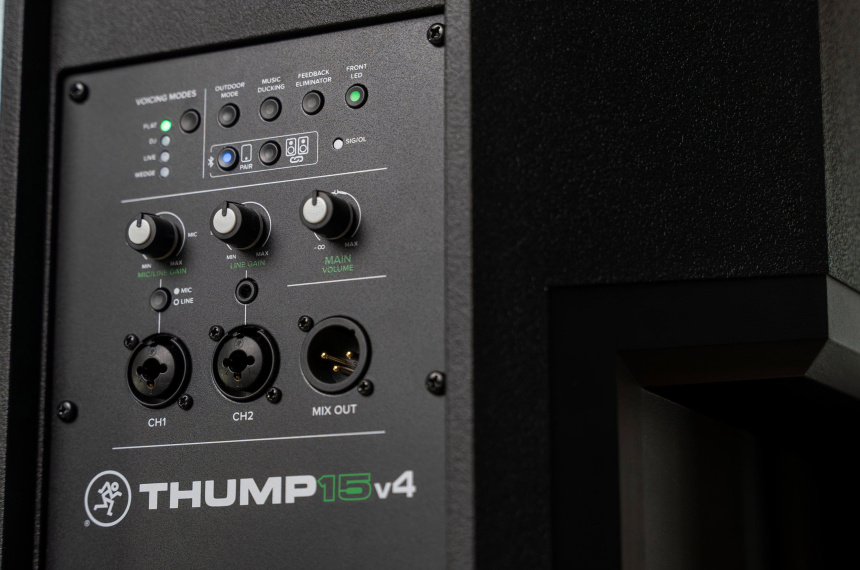 Mackie Thump15v4 Conexiones