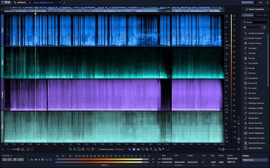 iZotope RX 12 nueva interfaz