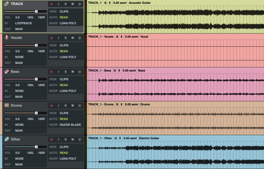 Universal Audio Luna 2.0.5 Stems