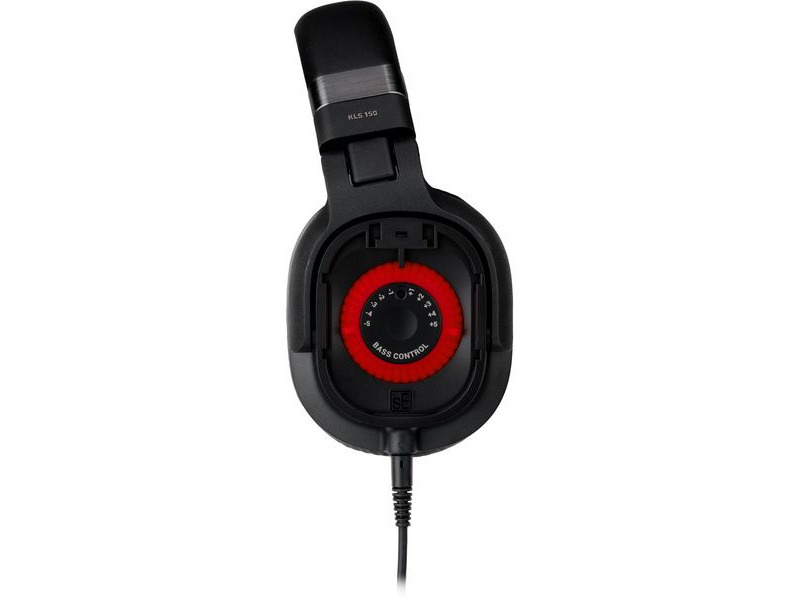 Copa del KLS 150 sin tapa mostrando la rueda Bass Control roja con escala numerada sobre fondo blanco