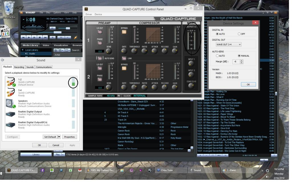 Карта roland quad capture
