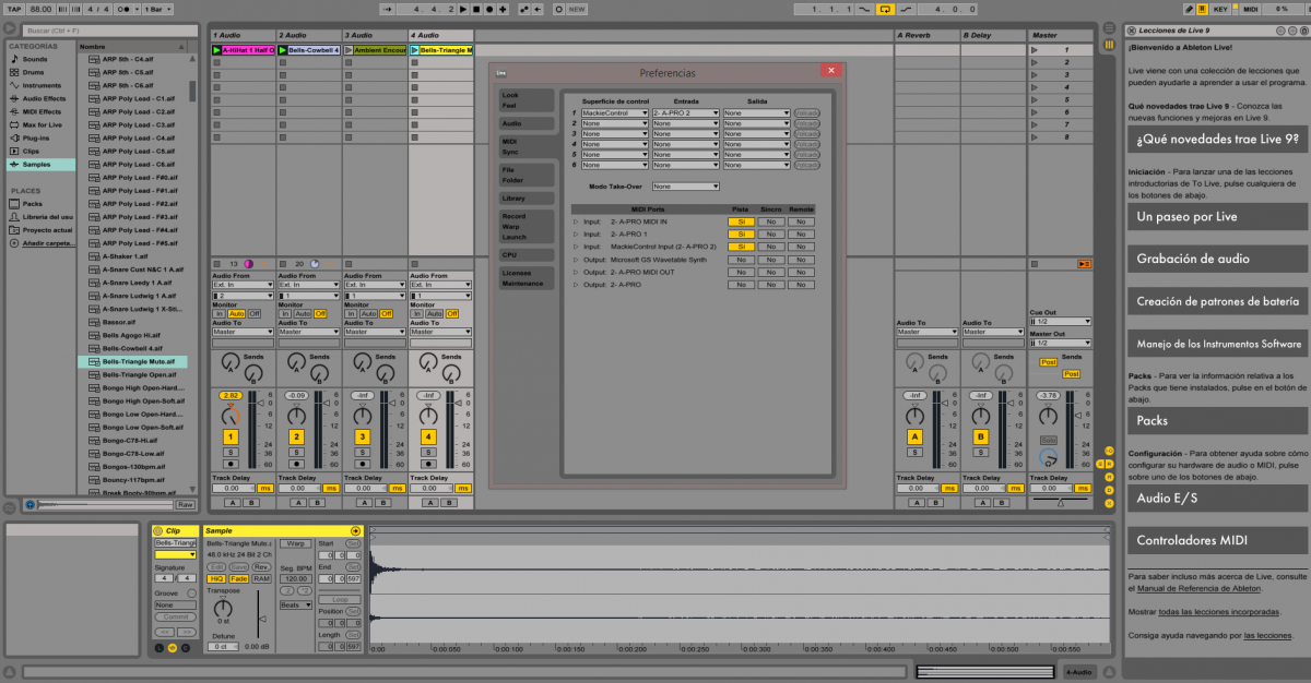 Latencia en knobs de controlador MIDI? Ableton Live Hispasonic