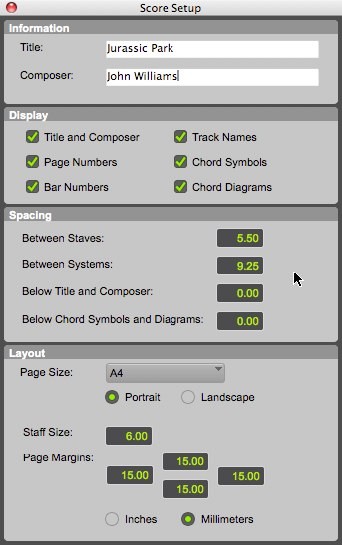 Score Editor Pro Tools