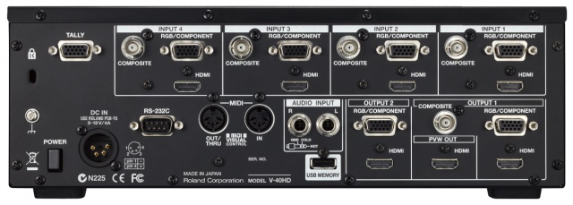 Nuevo switcher de vídeo multiformato Roland V-40HD | Hispasonic