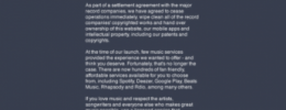 Grooveshark se cae con todo el equipo