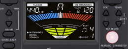 Korg TM-50TR, un afinador y metrónomo que califica qué tal tocas