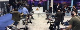 El stand de Behringer en el NAMM Show, repleto de DeepMind 12