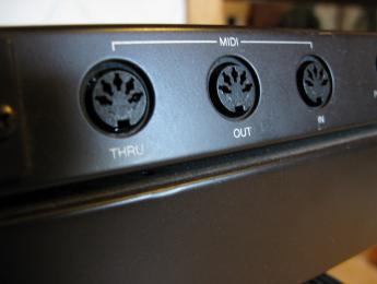 Tabla: mensajes de controladores MIDI